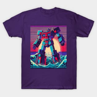 Retro Cybernetic Showdown: Transformers Unleashed T-Shirt